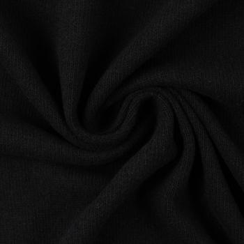 Bono, Strickstoff angeraut, uni schwarz